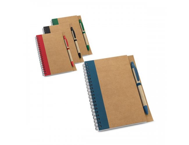 Caderno com caneta personalizado