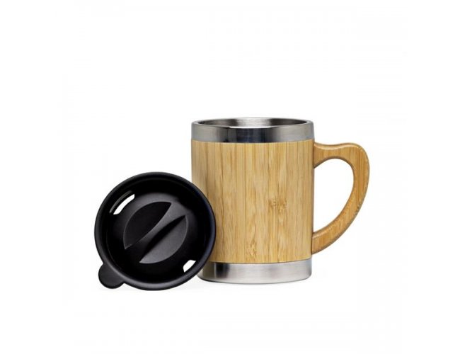 Caneca de bambu personalizada