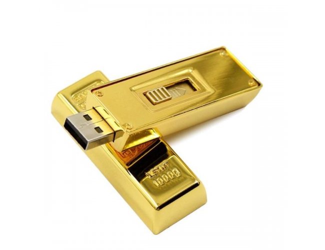 Pen drive barra de ouro personalizado