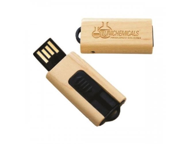 Pen drive de madeira personalizado