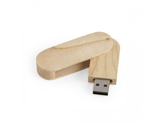 Pen drive de madeira personalizvel