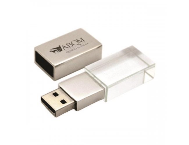 Pen drive de vidro personalizado