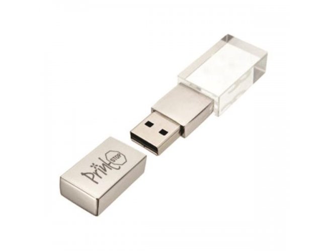 Pen drive de vidro personalizado