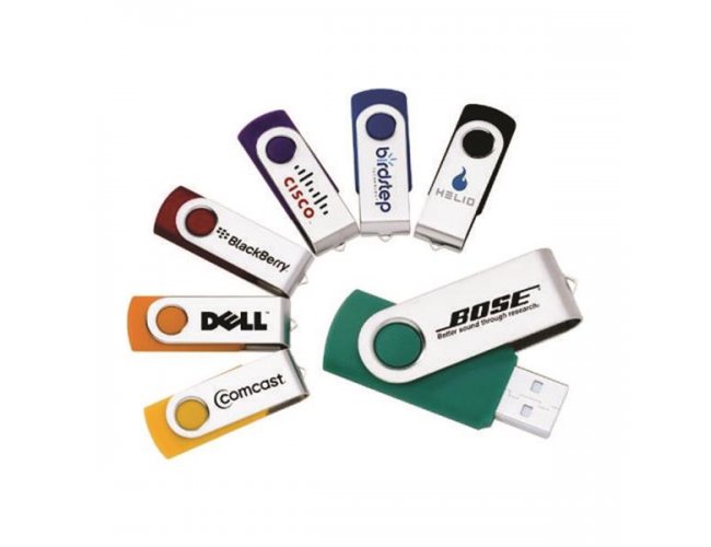 Pen drive giratrio personalizado