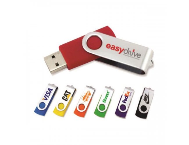 Pen drive giratrio personalizado