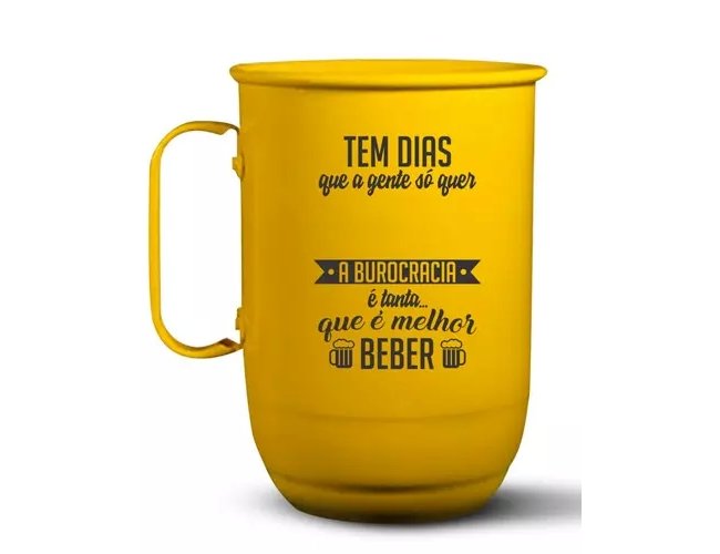 Caneca de ALuminio 500ml Personalizada para Brindes