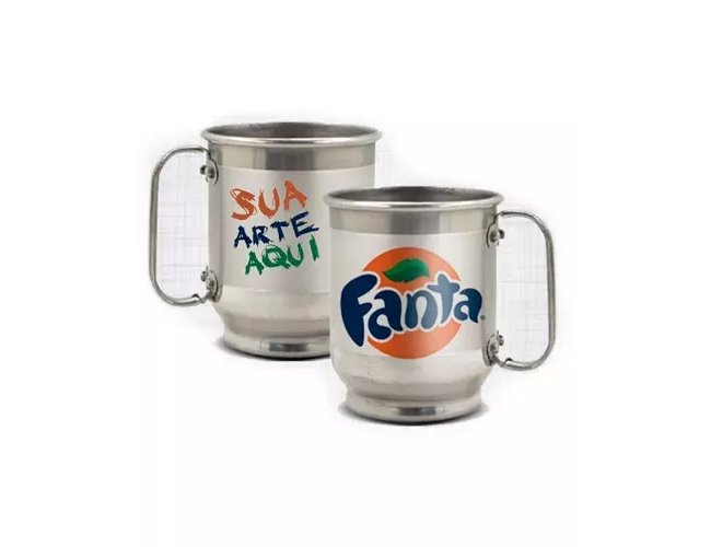 Caneca de Alumnio Colorida Personalizada