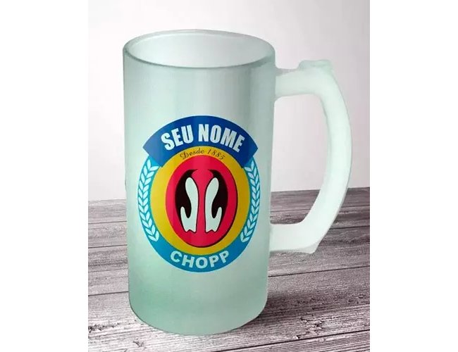 Caneca de Chopp de Vidro Personalizada