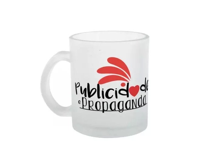 Caneca de Vidro Jateado Personalizada