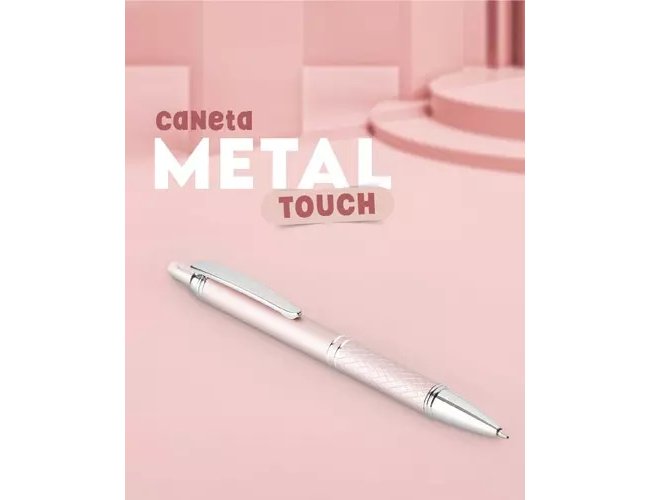 Caneta Metal com Ponteira Touch Personalizada