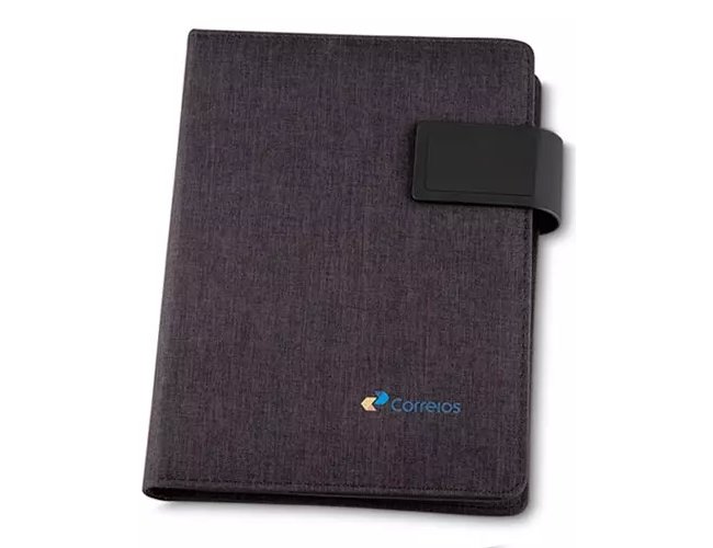 Capa para Caderno com Powerbank Personalizada