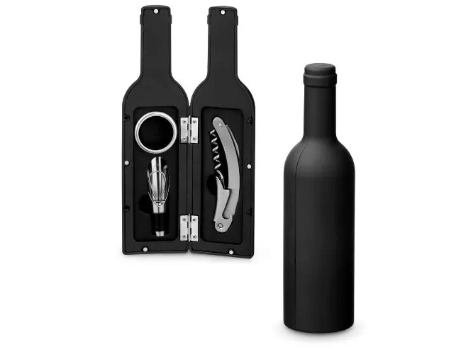 Conjunto para vinho em metal personalizado