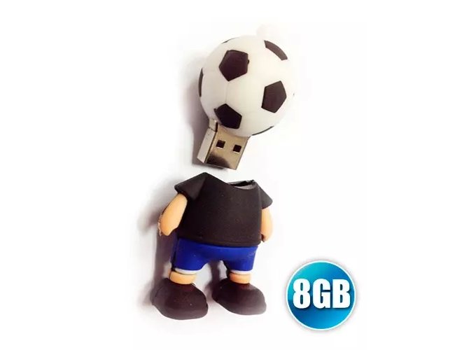 Pen drive 3D 8GB Customizado em Borracha