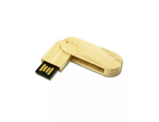 Pen drive 4 gb Ecologico Giratorio Personalizado