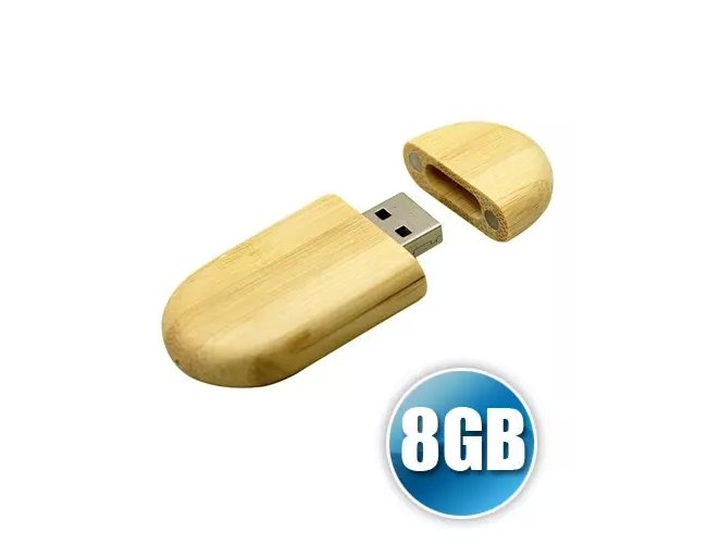 Pen drive 8 gb Ecolgico com Tampa