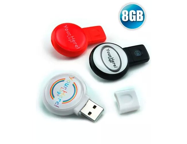 Pen drive 8GB Redondo para Brindes