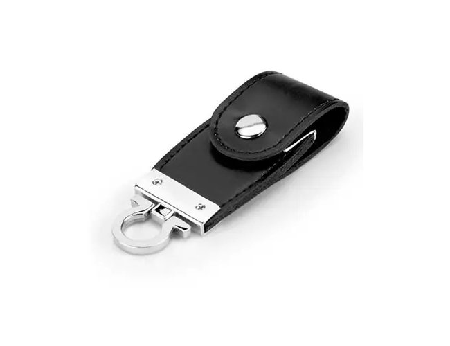 Pen drive Chaveiro em Couro Personalizado