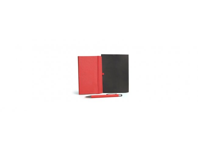 Caderneta P/ Anotaes Com Caneta - Vermelha
