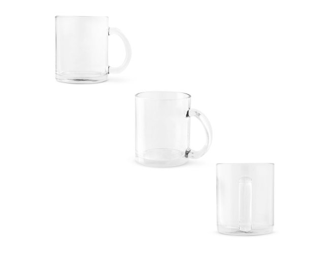 CARMO. Caneca em vidro para sublimao 350 mL