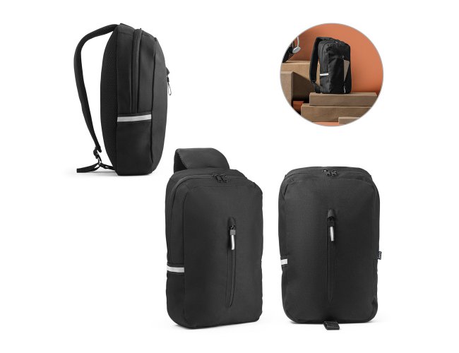 DELFOS. Mochila  tiracolo em 300D PET e 600D PET