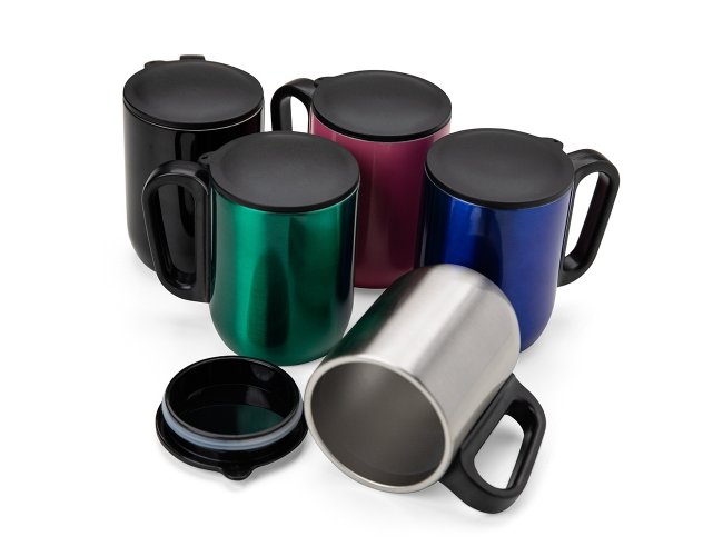 Caneca Inox Parede Dupla 230ml